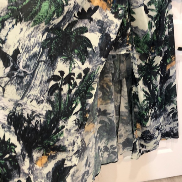 Plus size green palm tree dress - Picture 7 of 10